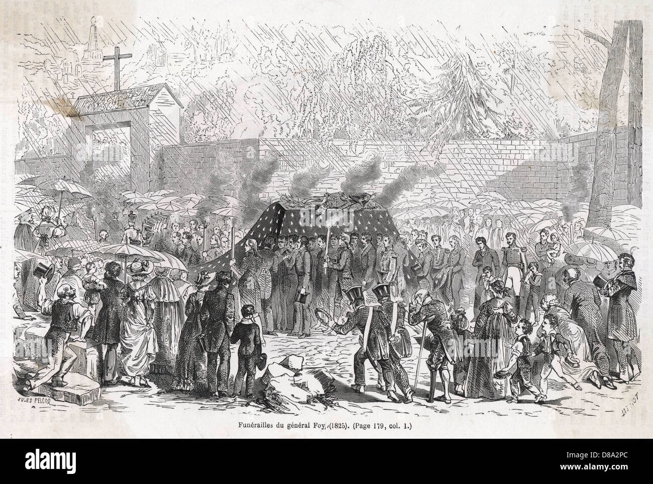 BEERDIGUNG VON GENERAL FOY Stockfoto
