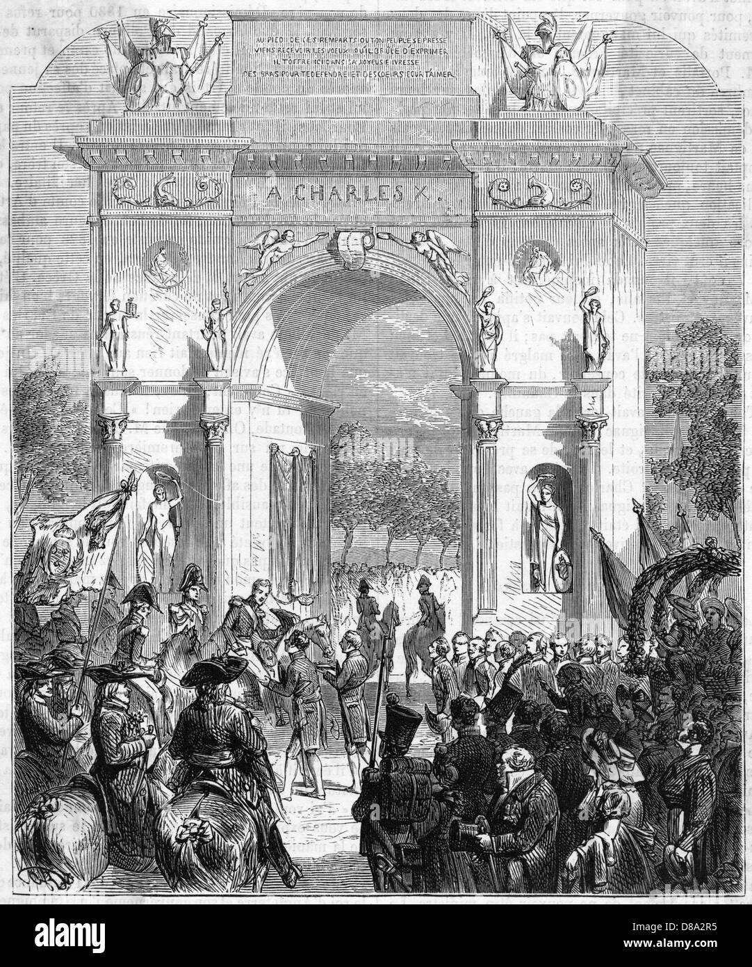 CHARLES X IN STRASSBURG Stockfoto