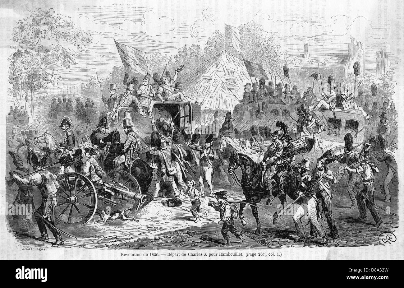 CHARLES X GEHT Stockfoto