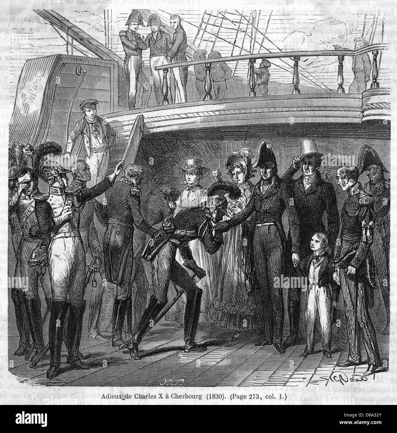 CHARLES X GEHT Stockfoto