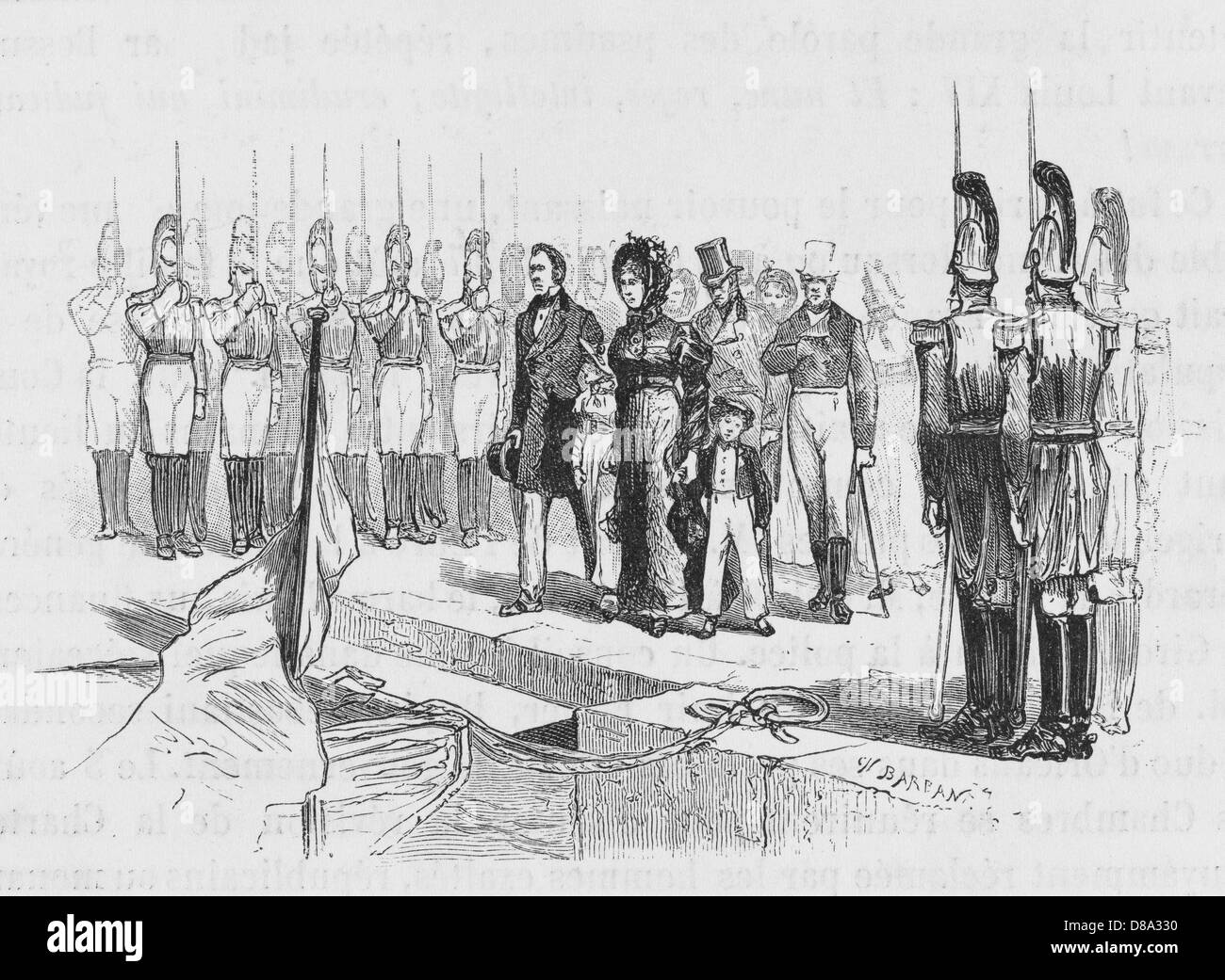 CHARLES X GEHT Stockfoto