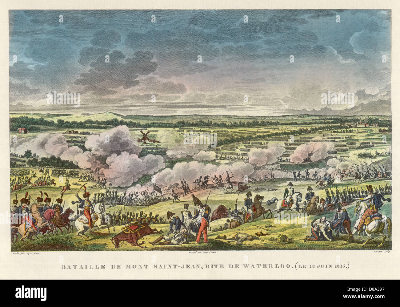 Die Schlacht von Waterloo Stockfoto