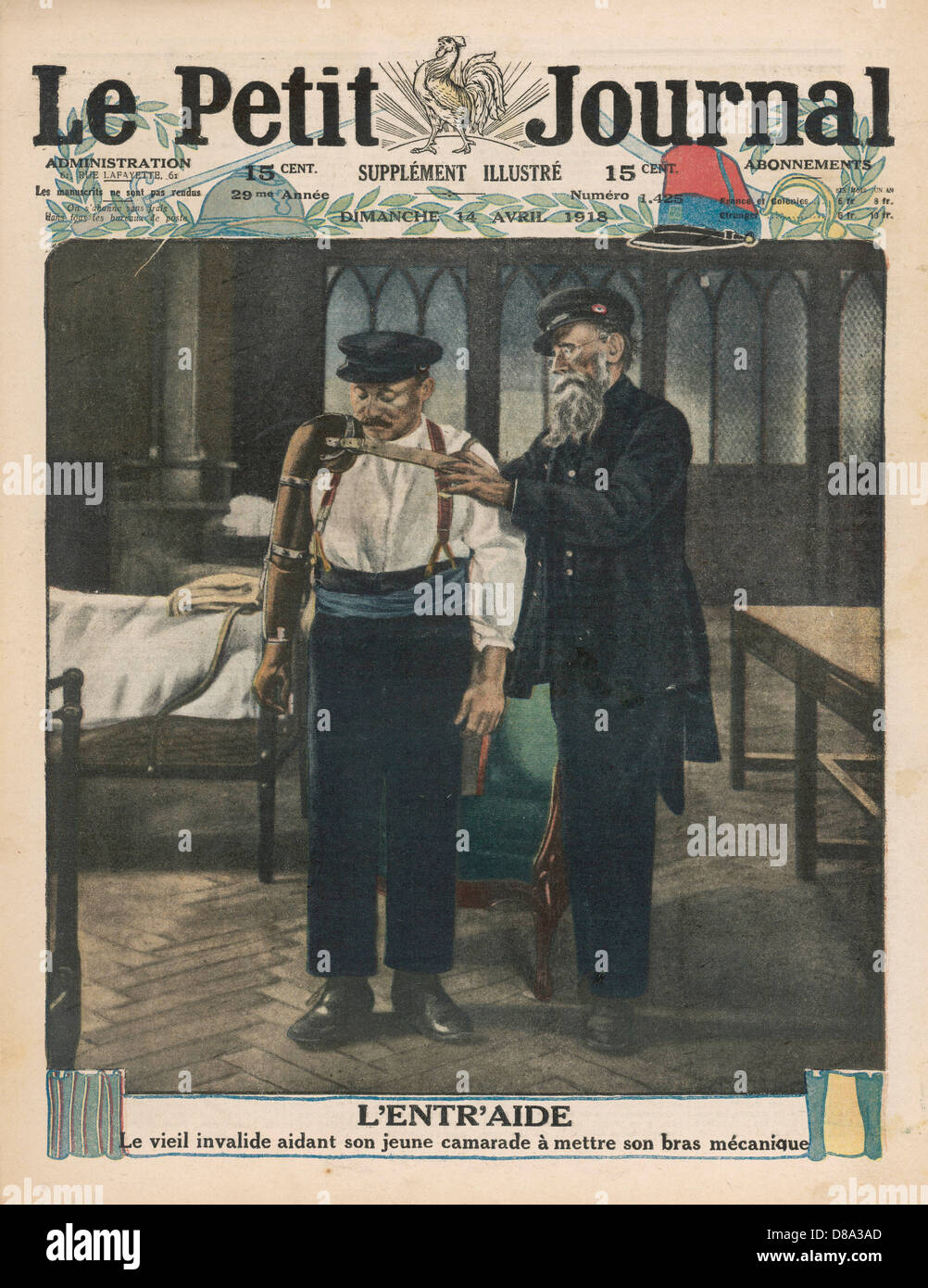 MONTAGE DES MECHANISCHEN ARMS Stockfoto