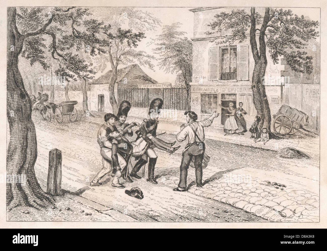 DUC D'ORLEANS STIRBT - 2 Stockfoto