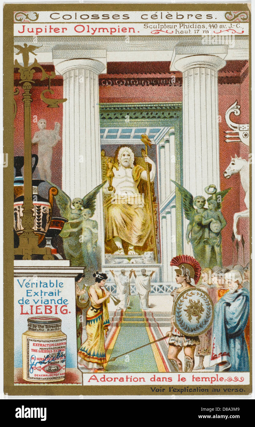 PHIDIAS' ZEUS-STATUE Stockfoto