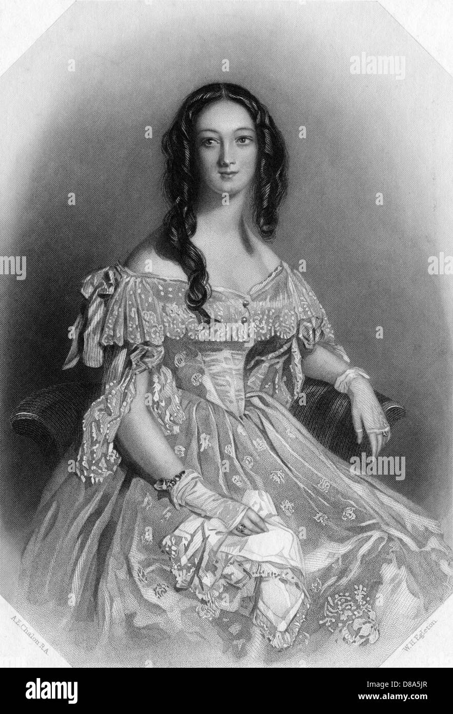 MRS. EDWARD ELLICE Stockfoto