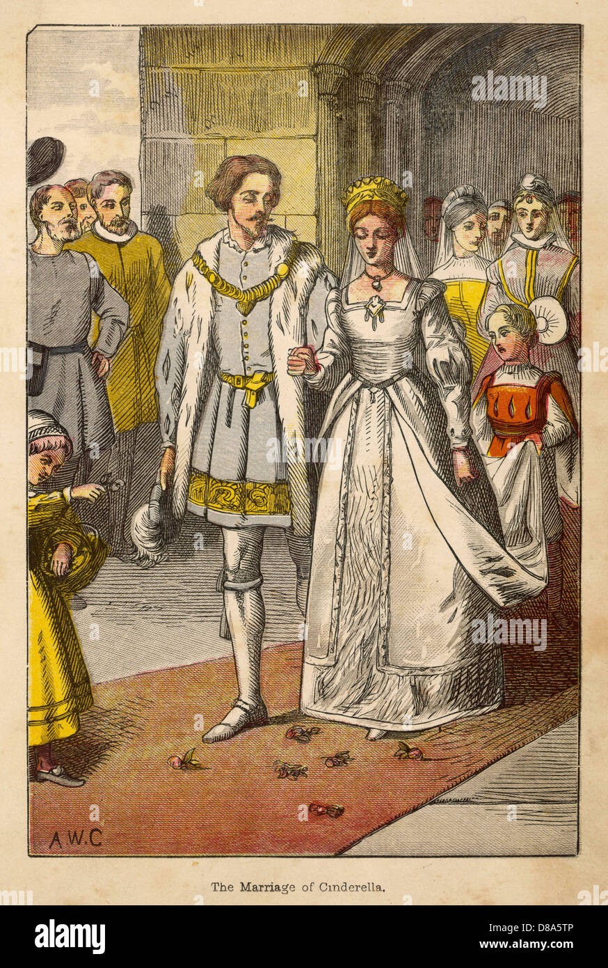 Märchenhochzeit 1867 Stockfoto