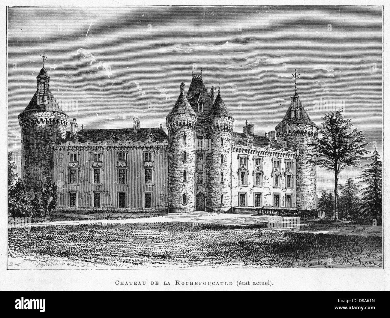 FRANKREICH LA ROCHEFOUCAULD Stockfoto