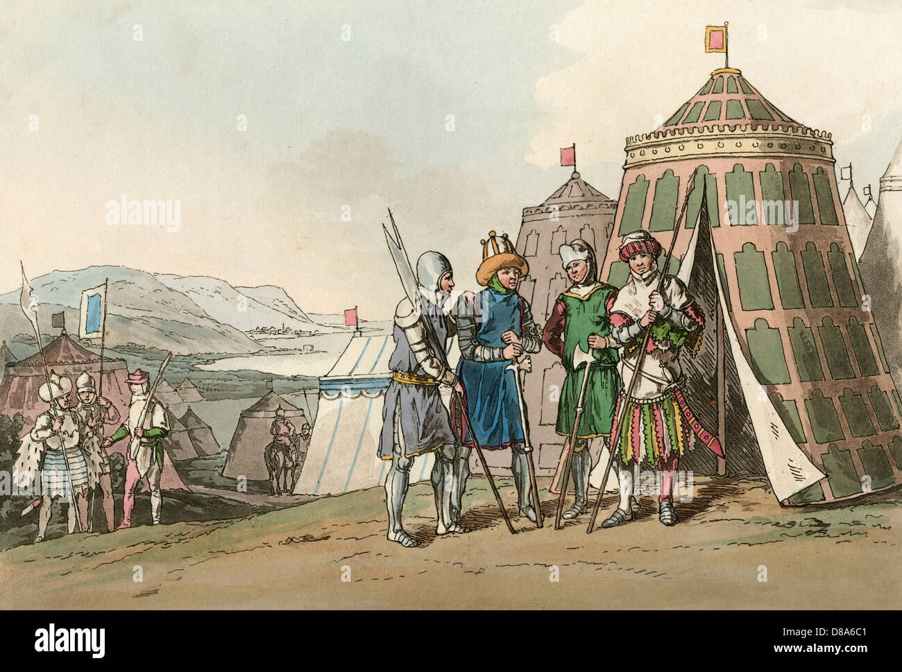 Soldaten des 15.. Jahrhunderts Stockfoto