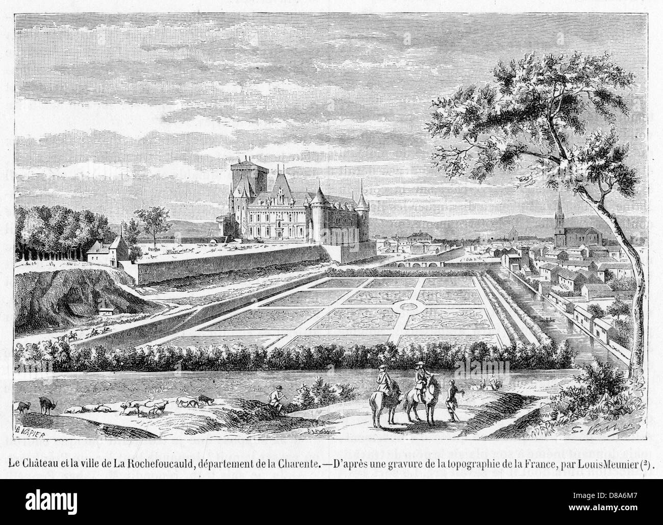 LA ROCHEFOUCAULD Stockfoto