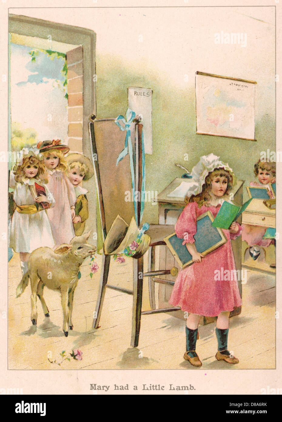 Mary Had A Little Lamb Stockfoto