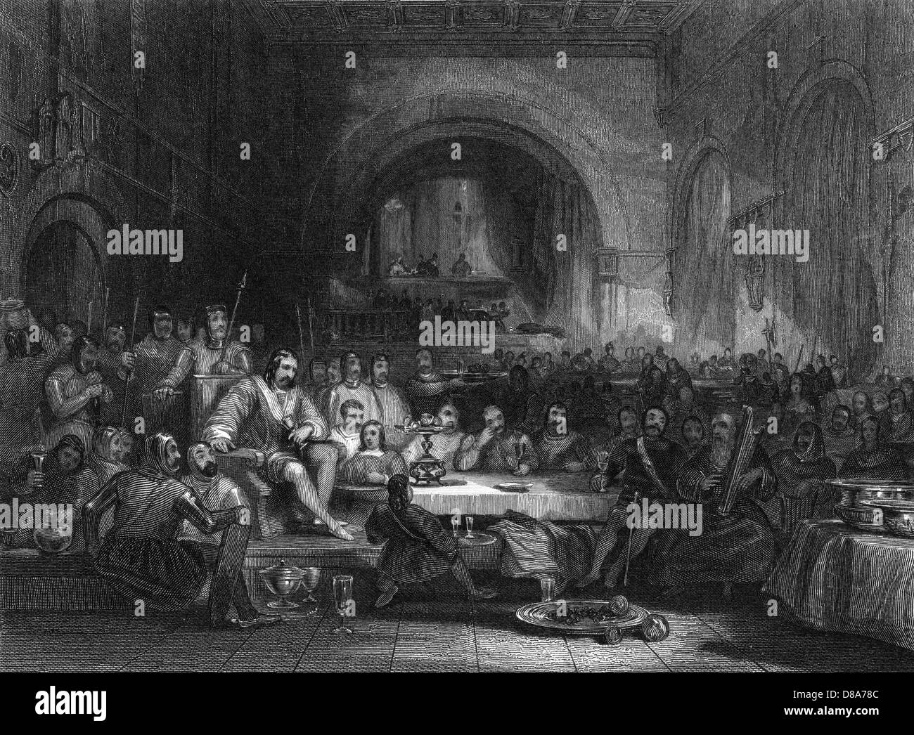 Llywelyn Bankett Stockfoto