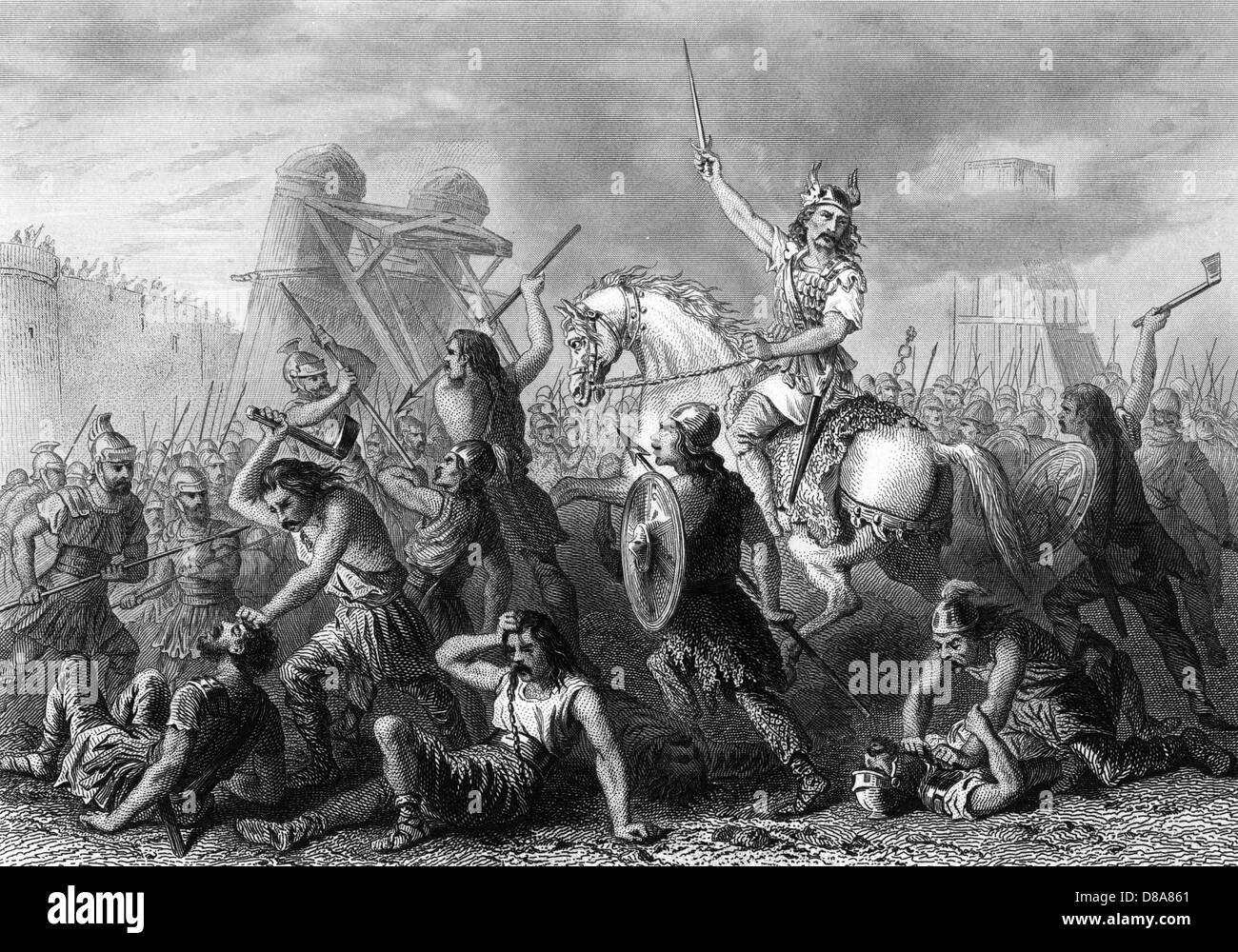 Vercingetorix In Aktion Stockfoto