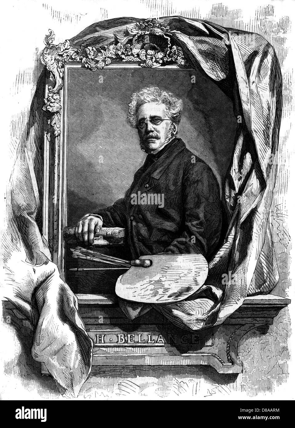 JOSEPH BELLANGE KÜNSTLER 2 Stockfoto