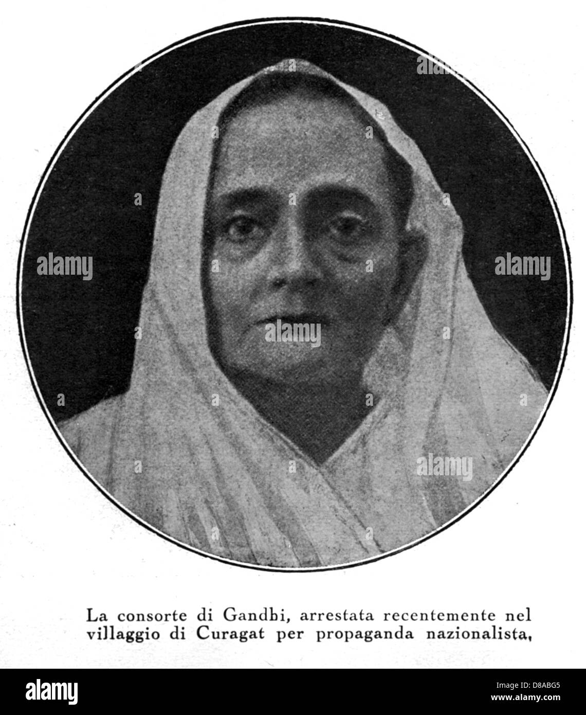 KASTUR BA GANDHI Stockfoto