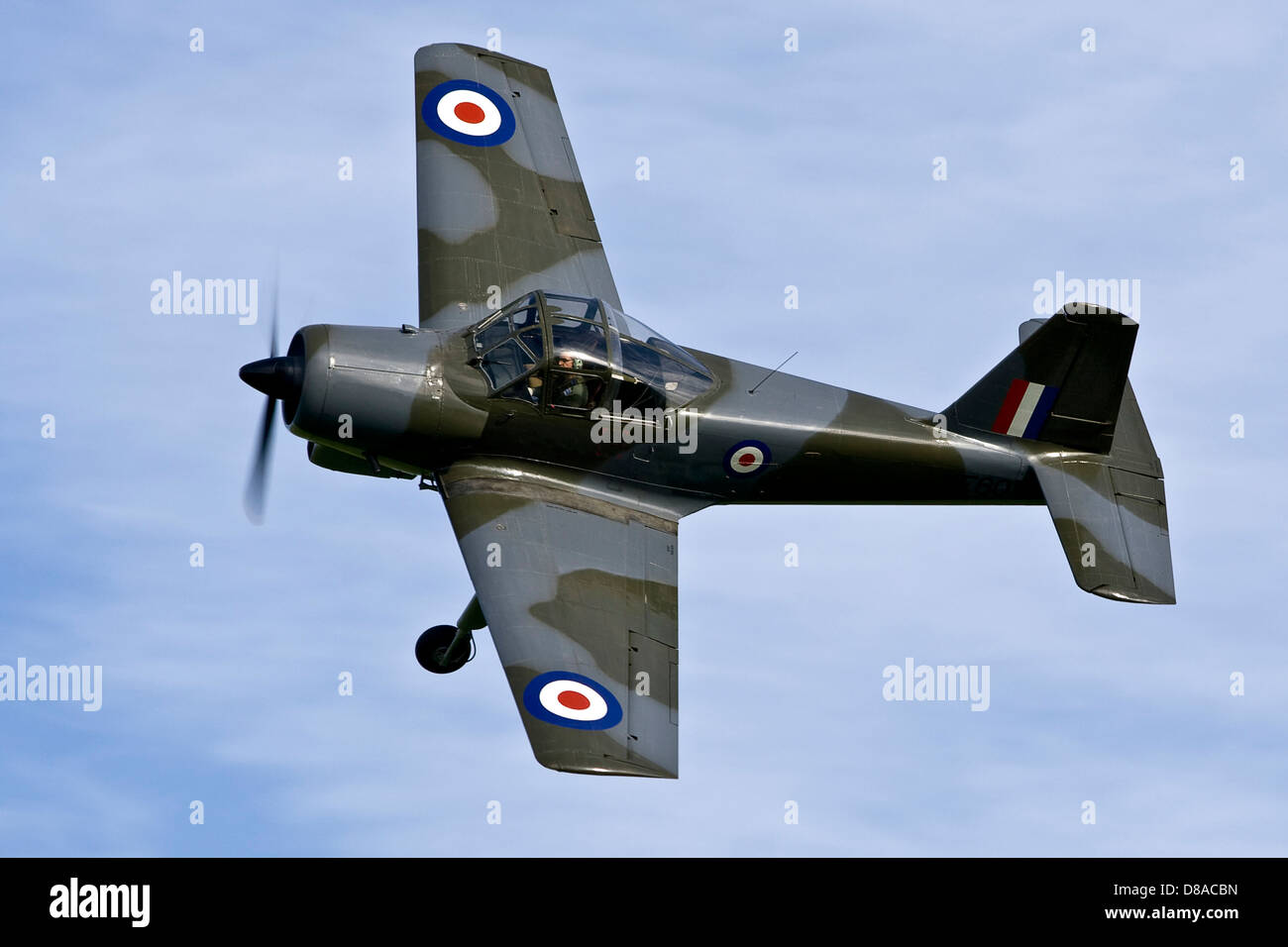 G-KAPW XF603 Hunting Percival p. 56 Provost Vintage Flugzeug Durchflug auf alten Warden Shuttleworh Airshow Stockfoto