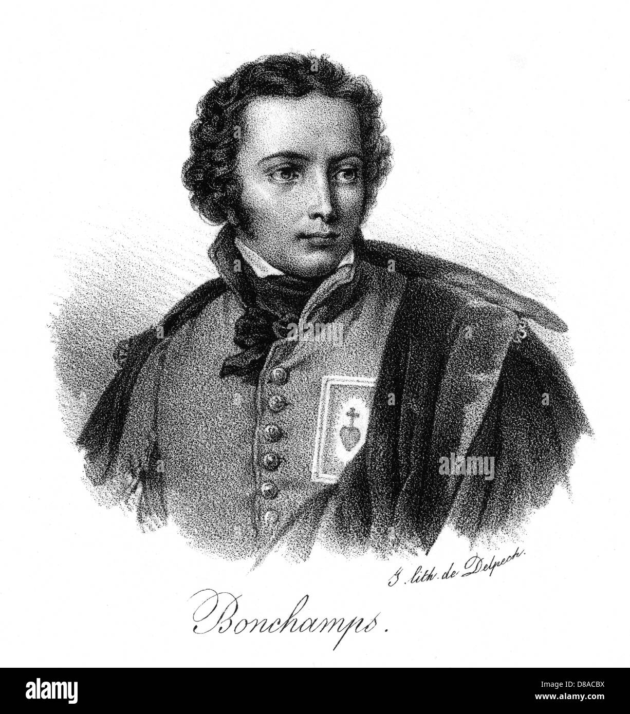 CHARLES MARQ. BONCHAMP Stockfoto