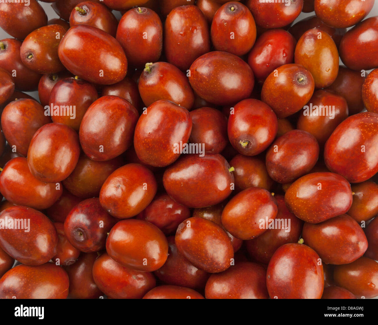 Frische Jujube Beeren Textur Tapete Stockfoto