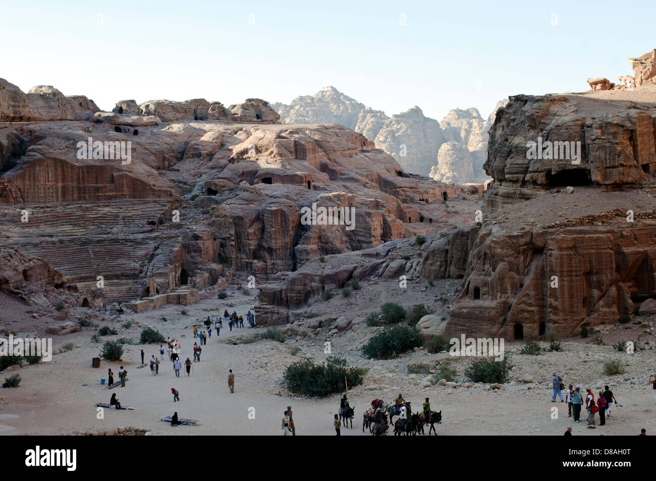 Alten Felsformation in Petra, Jordanien Stockfoto