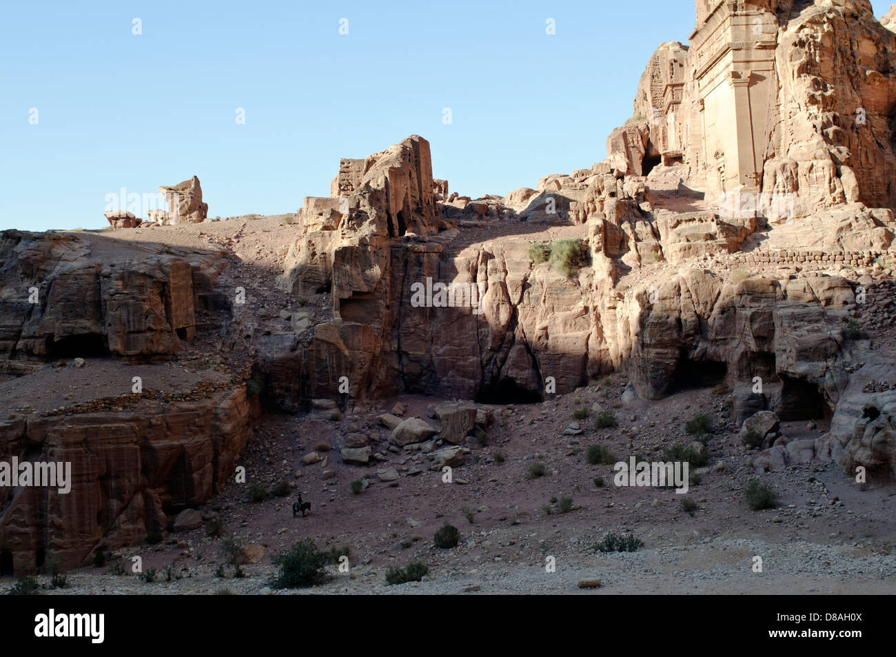 Alten Felsformation in Petra, Jordanien Stockfoto