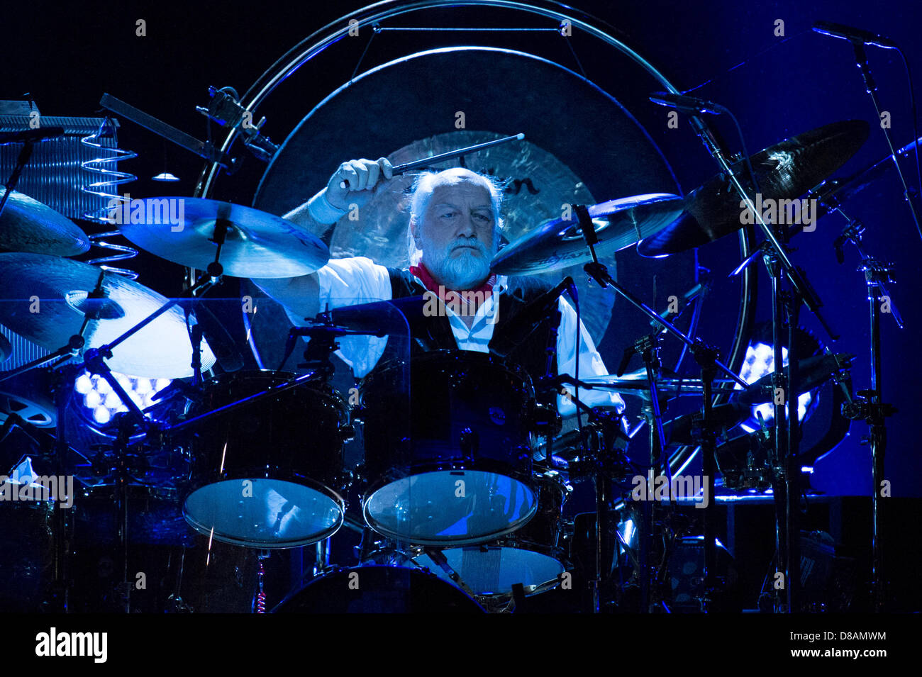 San Jose, Kalifornien, USA. 22. Mai 2013. MICK FLEETWOOD von Fleetwood Mac führt live im ausverkauften HP Pavilion. (Bild Kredit: Kredit: Jerome Brunet/ZUMAPRESS.com/Alamy Live-Nachrichten) Stockfoto