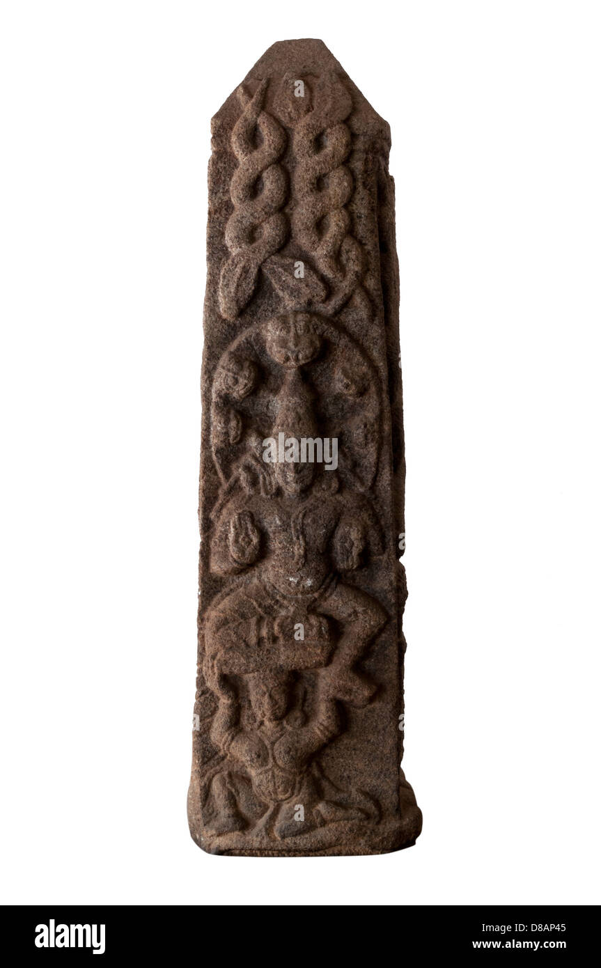 Hindu-Gottheit Steinschnitt Stockfoto