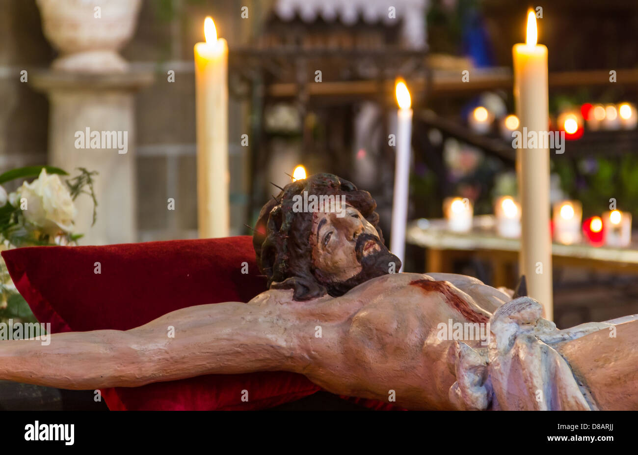 Der Christus der Sanch Prozession - Perpignan - Frankreich Stockfoto