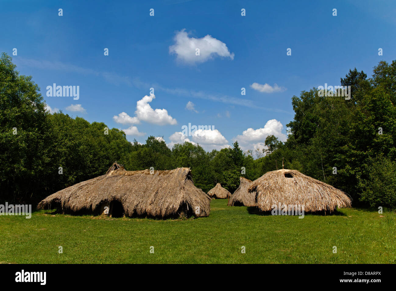 Prähistorische Siedlung in Wola Radziszowa, Polen Stockfoto