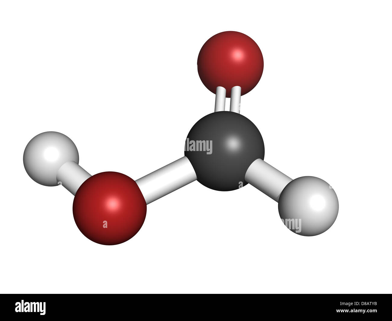 Isopropanol (Isopropyl-Alkohol, 2-Propanol) Franzbranntwein, Molekülmodell. Atome werden als Kugeln dargestellt. Stockfoto