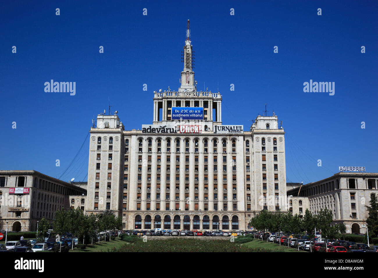 Drücken Sie Haus, Casa Presei Libere Home der freien drücken, drücken Haus, Presse, Piata Presei Libere Square, Bukarest, Rumänien Stockfoto