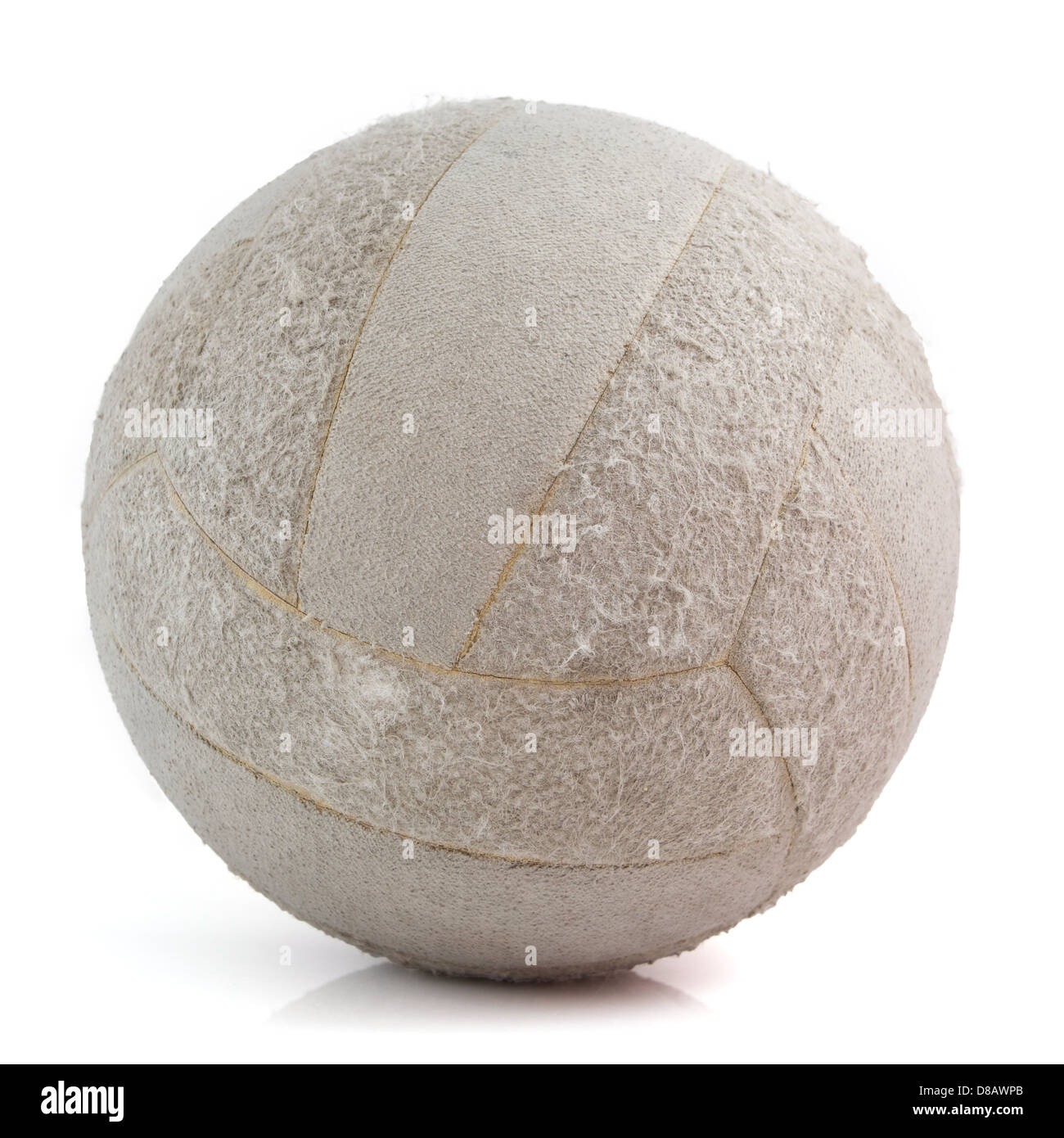 Volleyball, isoliert auf weiss Stockfoto