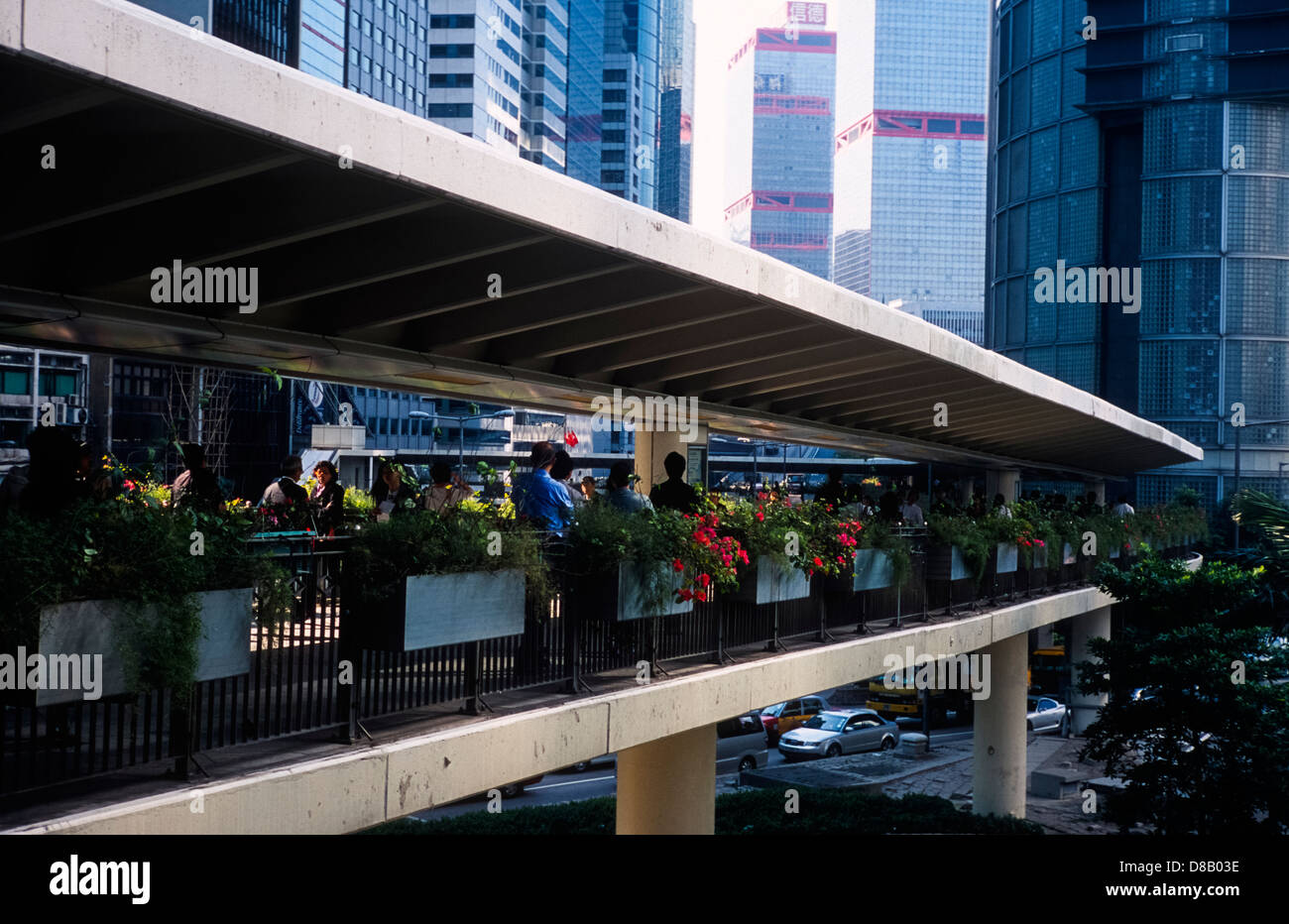 Fussgängerzone Gehweg Hong Kong China VR China Stockfoto