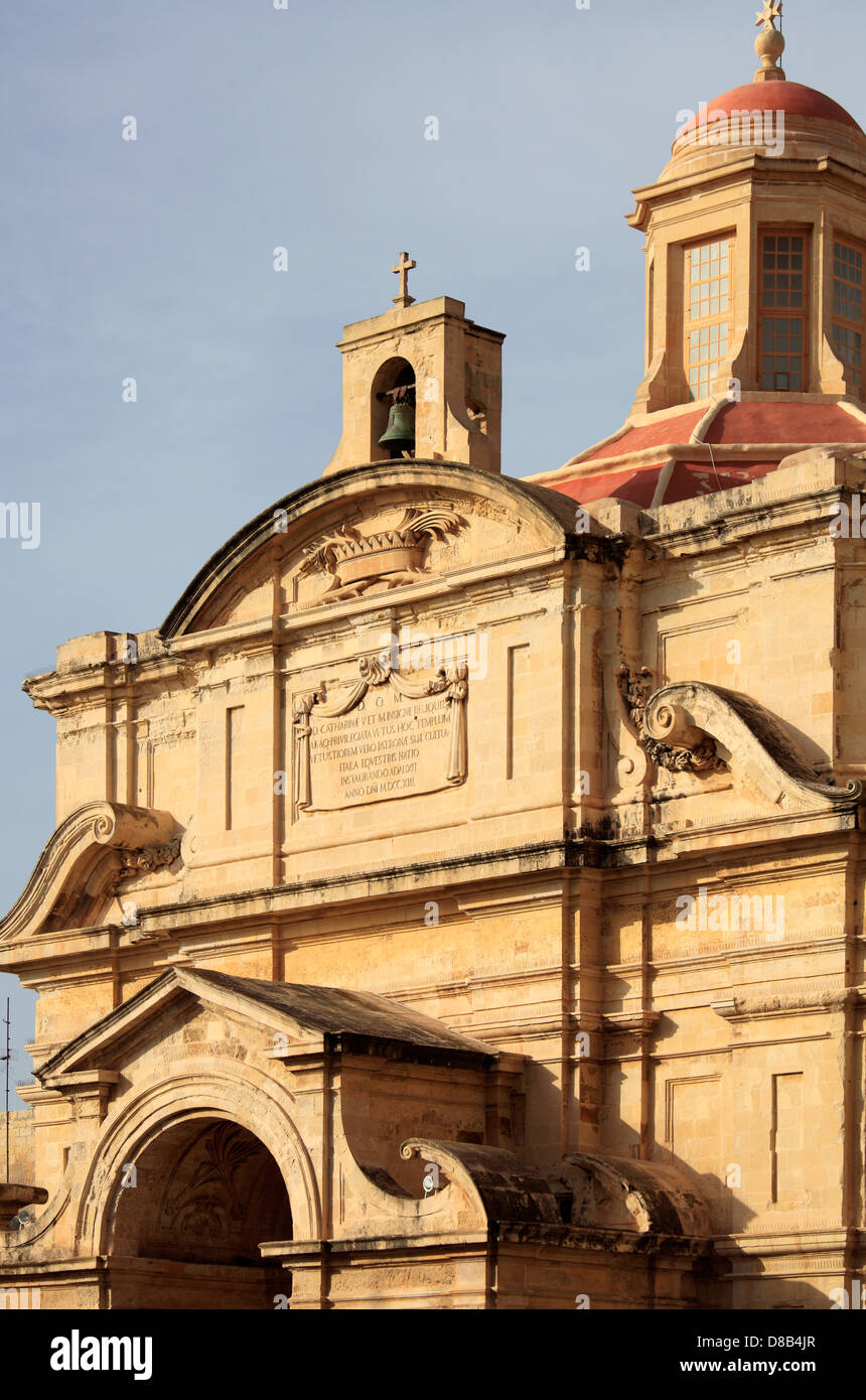 Malta, Valletta, St.-Katharinen-Kirche, Stockfoto