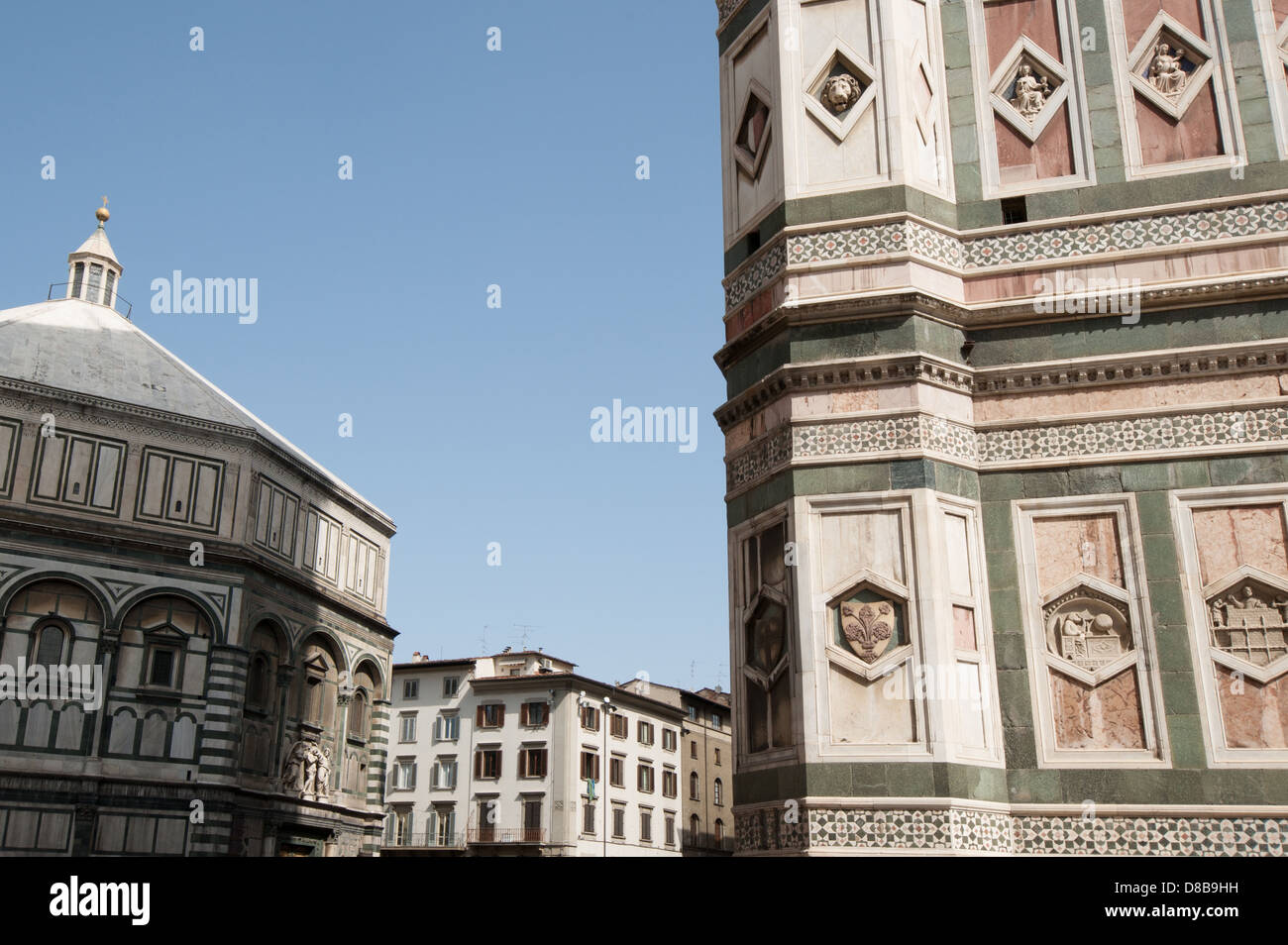 Piazza del Duomo befindet sich im Herzen des historischen Zentrum von Florenz, Italien Stockfoto