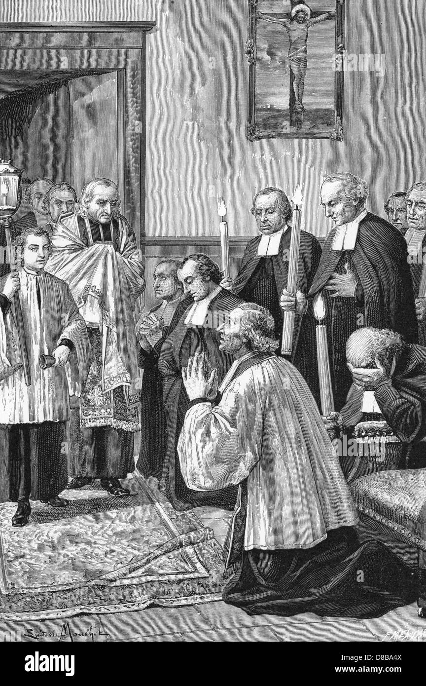 DAS LETZTE GEBET VON LA SALLE Stockfoto