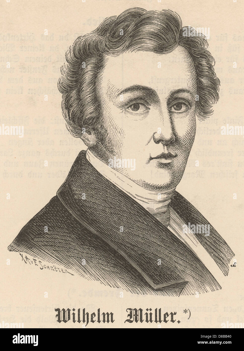 Wilhelm Müller 1 Stockfoto