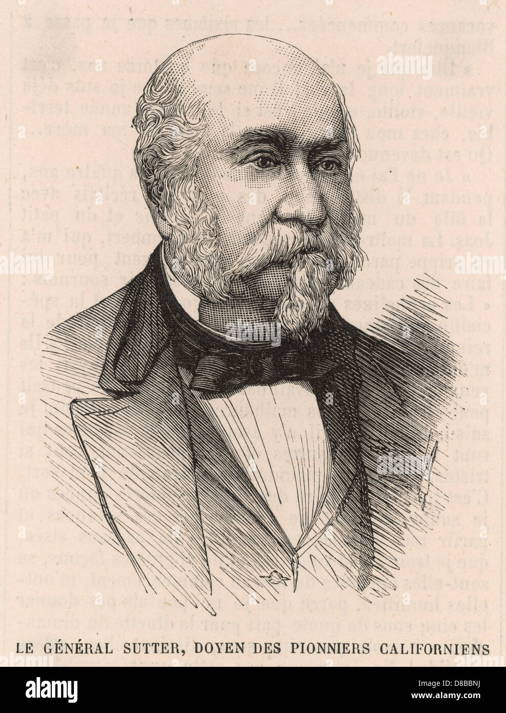 Johann August Sutter Stockfoto