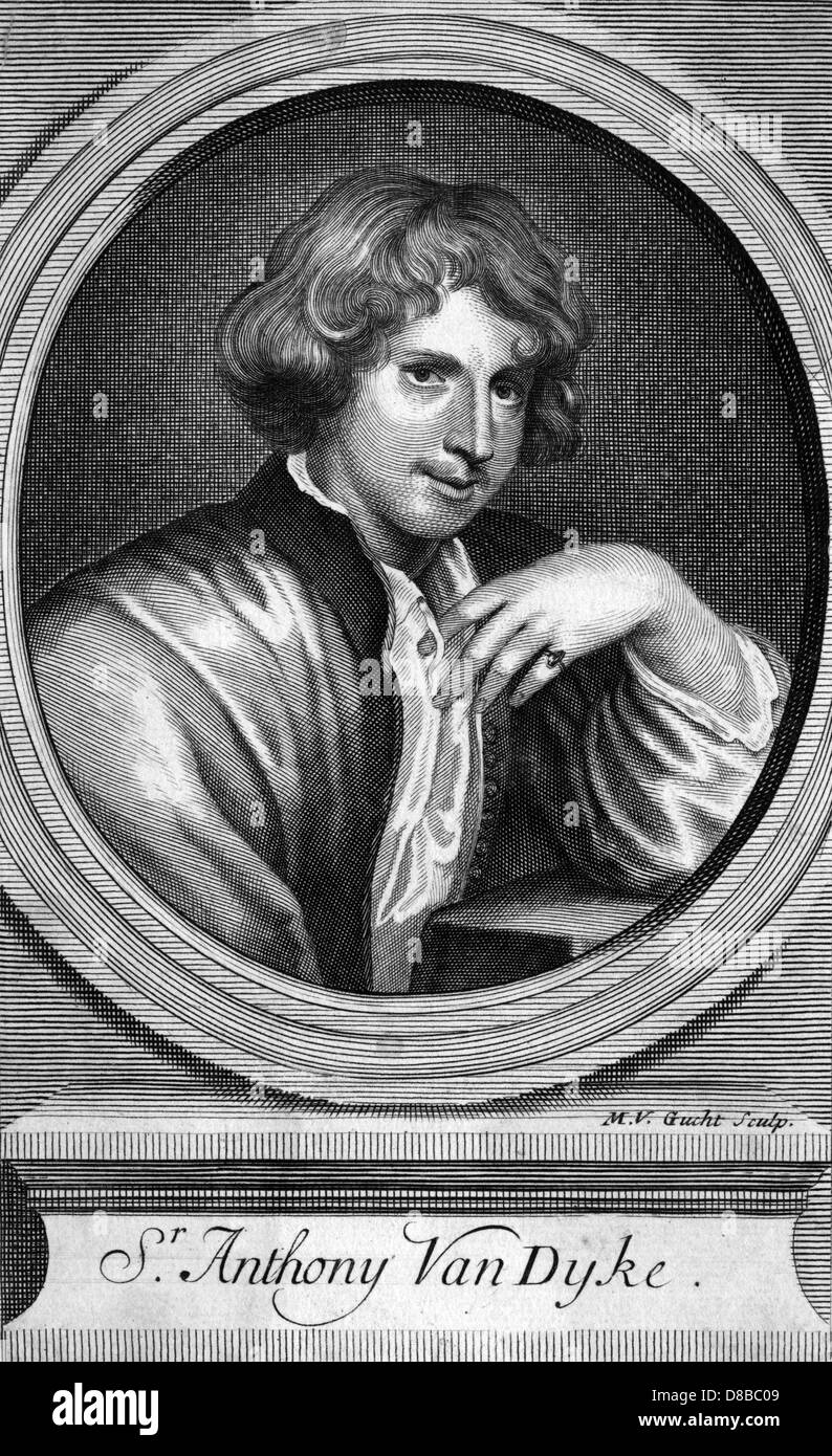 Antony van Dyck, flämischer Künstler, als junger Mann Stockfoto