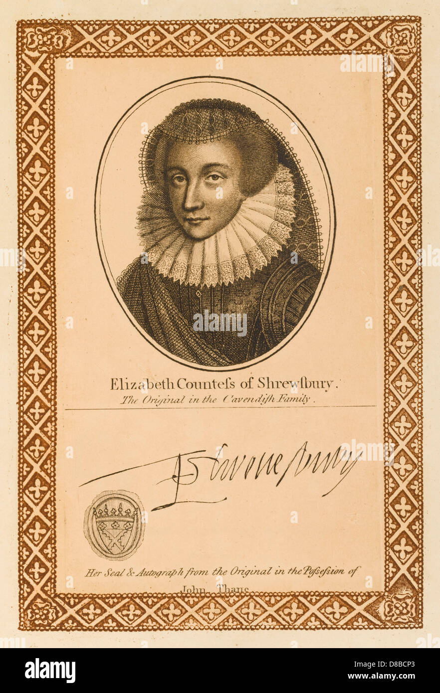 ELIZ CTESS SHREWSBURY Stockfoto