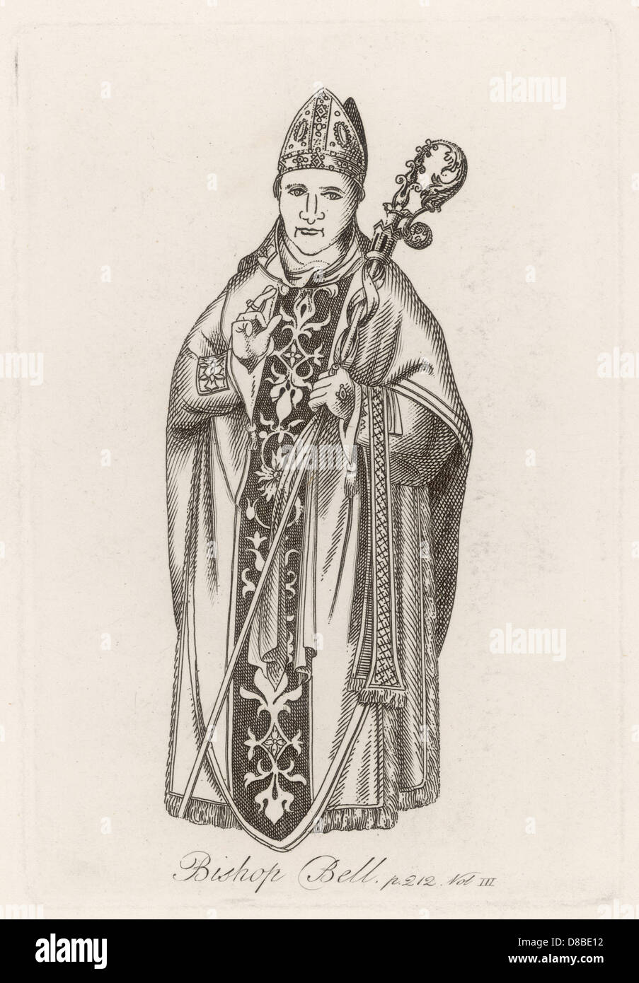 Bischof aus dem 16.. Jahrhundert Stockfoto