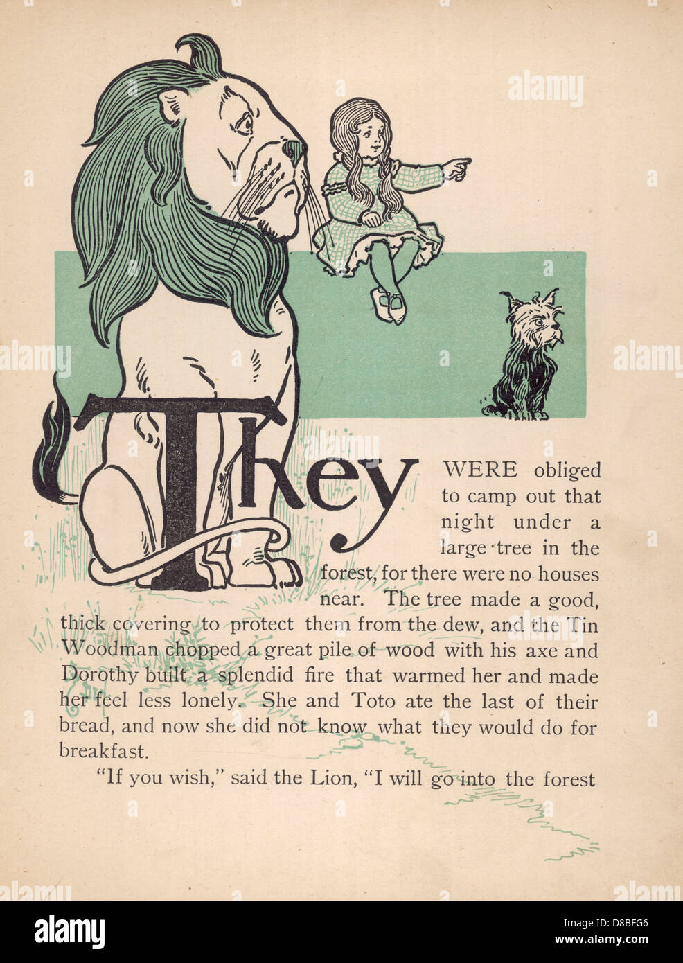 ZAUBERER VON OZ/LION Stockfoto