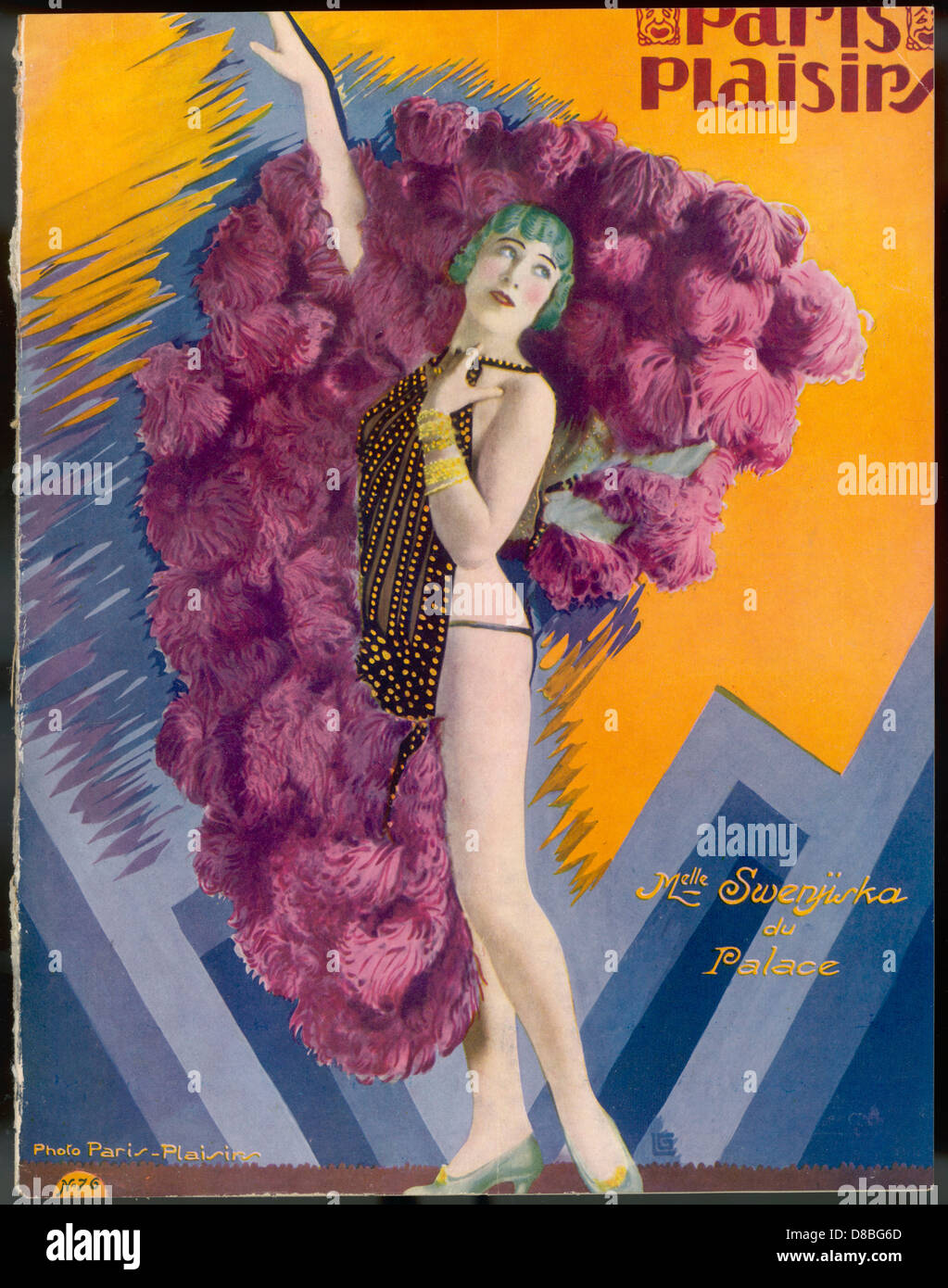 SHOWGIRL SWENJISKA 1928 Stockfoto
