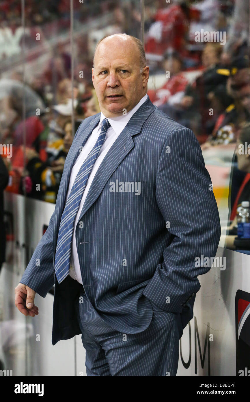 Boston Bruins Cheftrainer Claude Julien Stockfoto