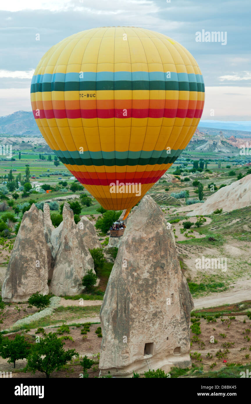 Hot Air Ballooning, einstigen, Türkei Stockfoto