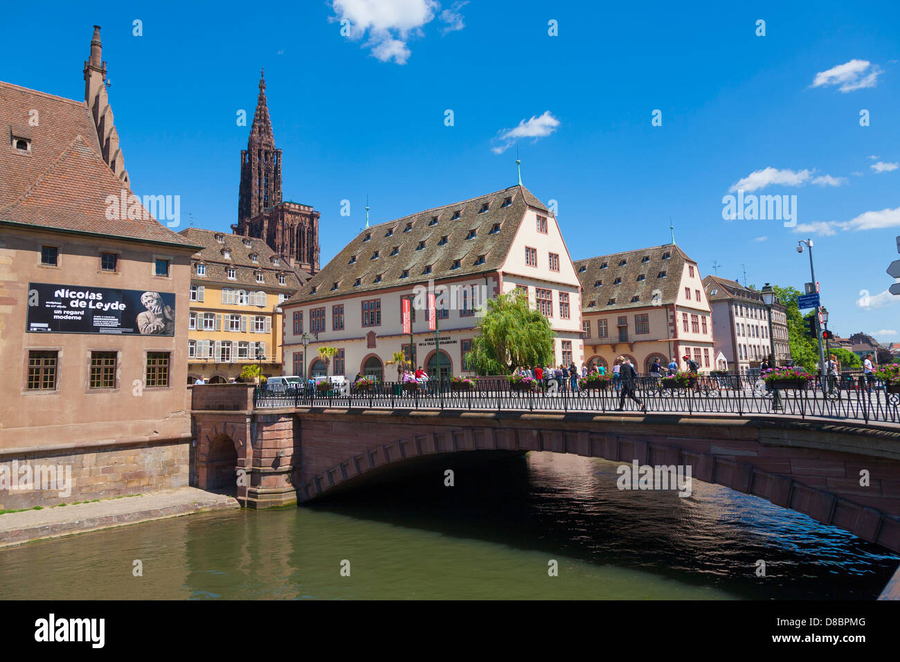 Corbeau Brücke am Ill Straßburg, Elsass, Frankreich, Europa Stockfoto