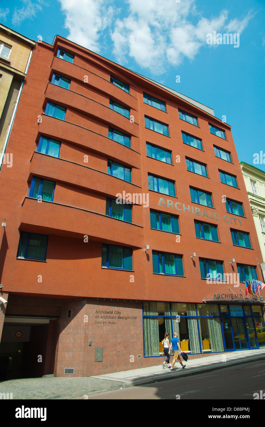 Archibald City Design Boutique Hotel Nove Mestio die Stadt Neustadt Prag Tschechische Republik Europa Stockfoto