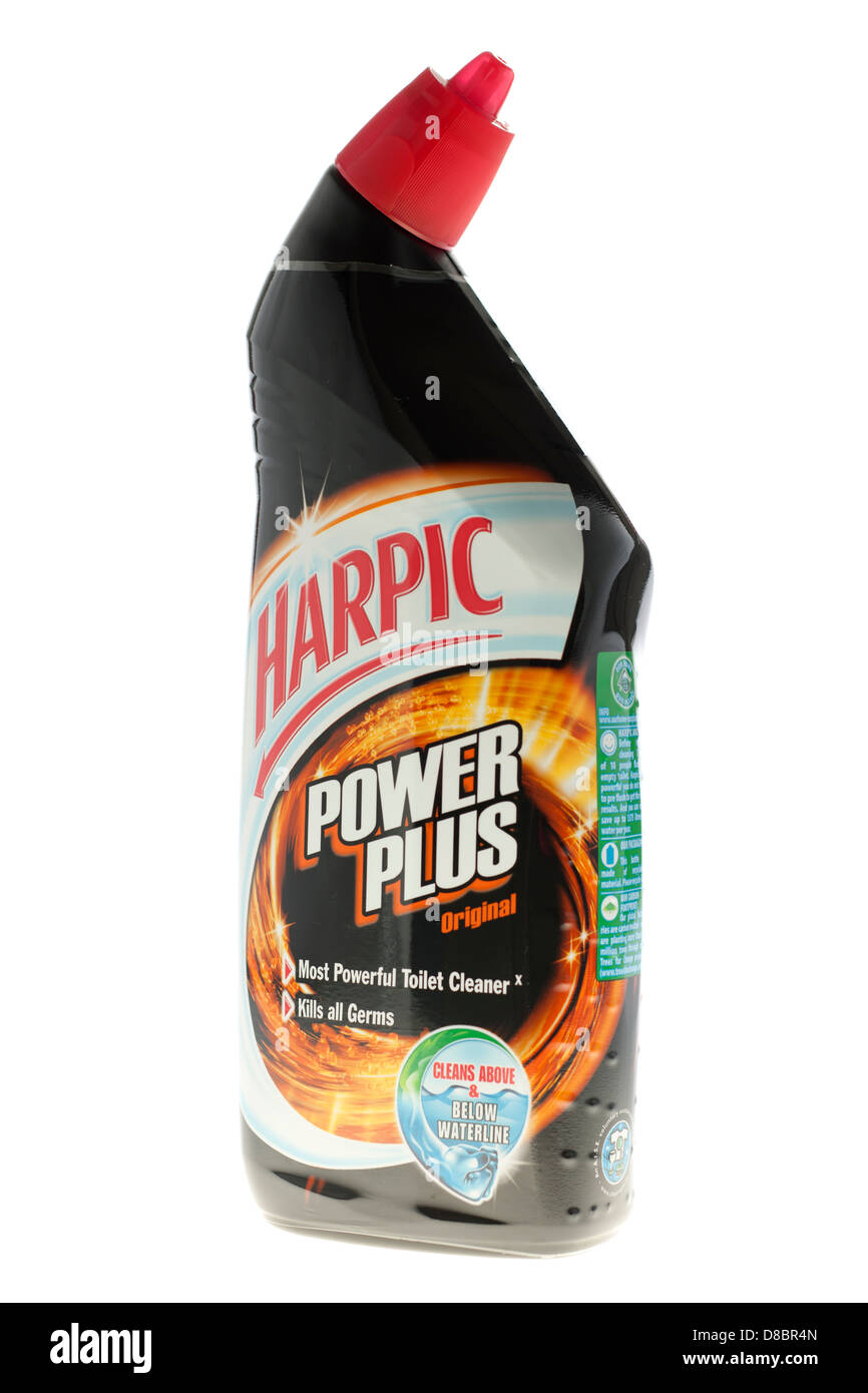 Harpic Power plus WC-Reiniger Stockfoto