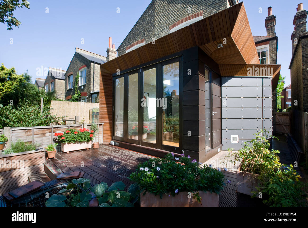 Wohnhauserweiterung in London Stockfoto