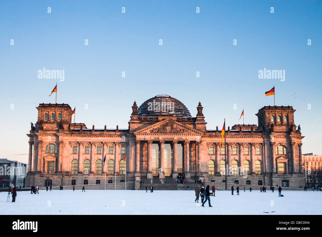 Reichstag, Haus des Deutschen Bundestages. Stockfoto
