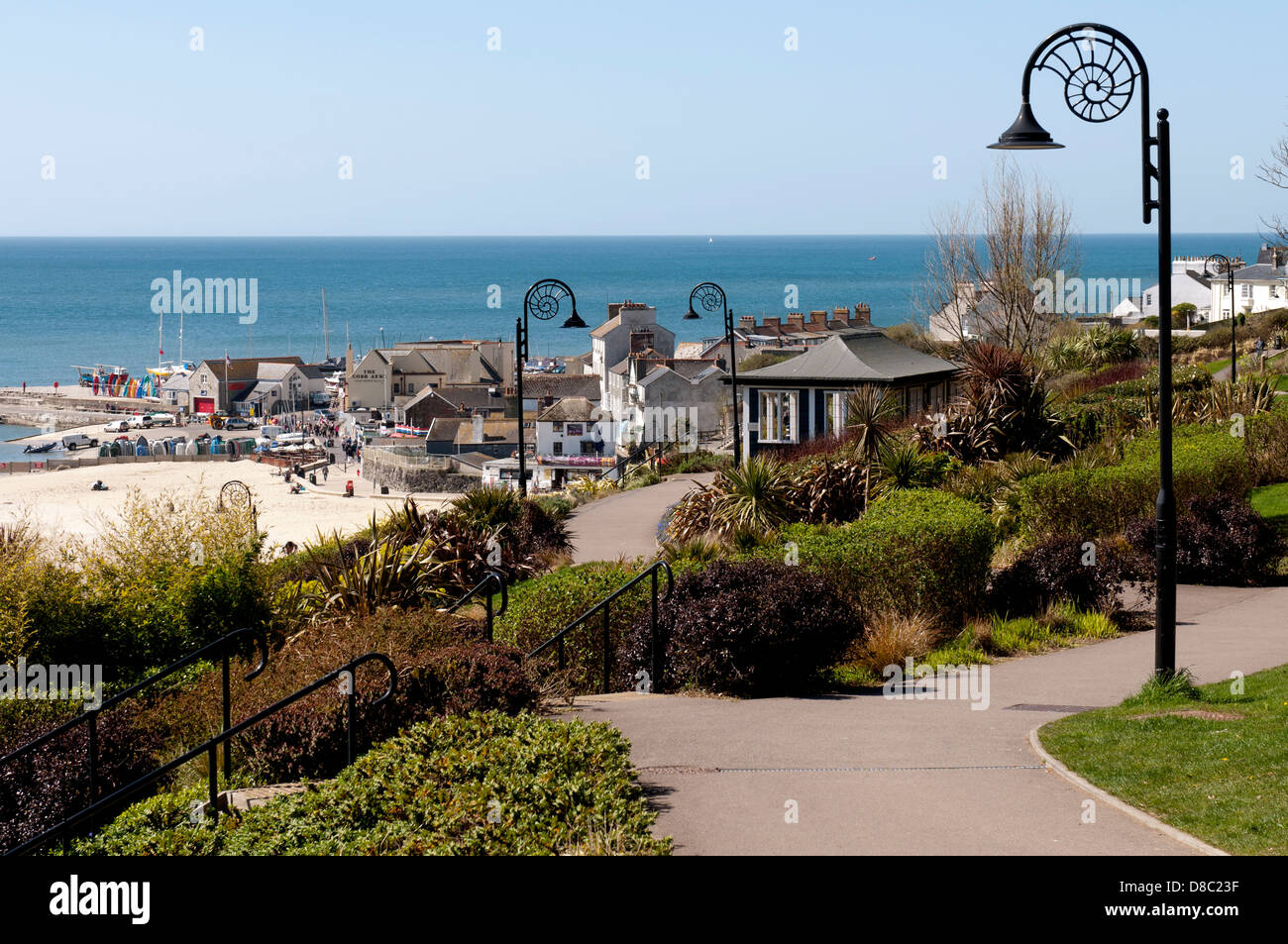 Langmoor Gärten, Lyme Regis, Dorset, England, UK Stockfoto